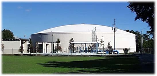 Water treatment storage facility